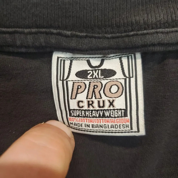 Steph Curry Hip Hop Rap Parody T Shirt Pro Crux 2XL Black Long Sleeve 2 Pac - Picture 3 of 6
